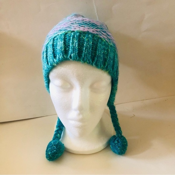 The North Face Girls Flecka Earflap Pom Pom Beanie Size M/ NWOT - Picture 4 of 10